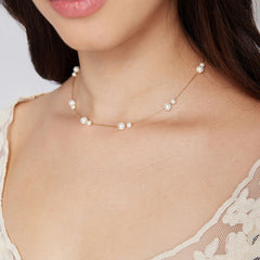 Nicolette Pearl Stardust Necklace