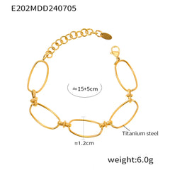 Open Oval Link Bracelet