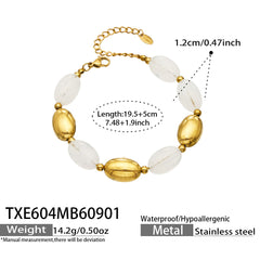 Color Resin Oval Chain Jewelry