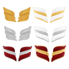 18K Gold-Plated Wing-Motif Stud Earrings