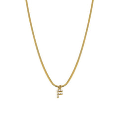 Nadine Pavé Snake Pendant Necklace