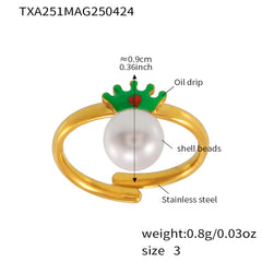 Crown and Shell Pearl-Look Jewelry Separates