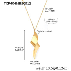 18K Gold-Plated Sculptural Folded Jewelry