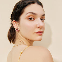Nicolette Romantic Camellia Stud Earrings