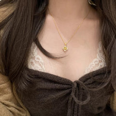 Camille Vintage-Inspired Clover Choker Necklace