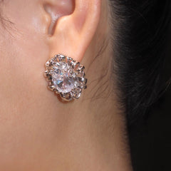 Marielle Organic Pavé Twisted Stud Earrings