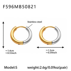 Polished Minimal Huggie Hoop Earrings
