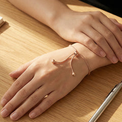 Gold-Tone Adjustable Snake Chain Bracelet