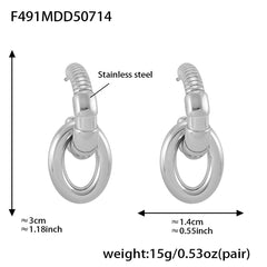 Sculptural C-Hoop Earring Designs