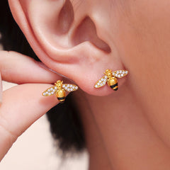 Enamel Bee Jewelry and Layering Chain Designs