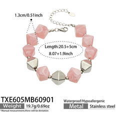Faceted Color Resin Geometric Jewelry