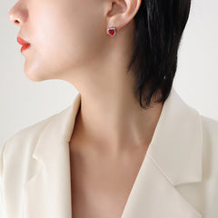Heart Cubic Zirconia Necklace or Earrings