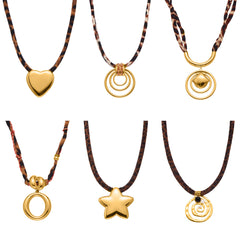 18K Gold-Plated Geometric Pendant Necklaces