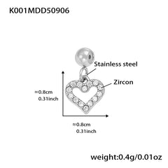 18K Gold-Plated Cubic Zirconia Charms and Chain Designs