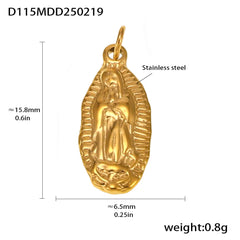 18K Gold-Plated Ornate Charm Pendant