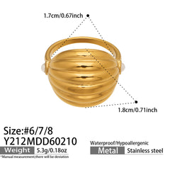 Textured Sculptural Open Ring Designs