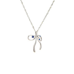 Daphne Dainty Bow Necklace