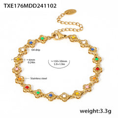 Colorful Enamel Floral Jewelry Separates