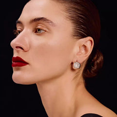 Nicolette Brushed Starburst Stud Earrings