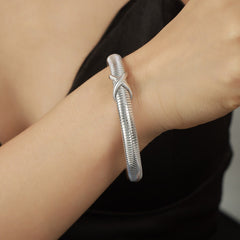 18K Gold-Plated Coil Bangle