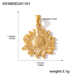 18K Gold-Plated Sculptural Pendant Charm