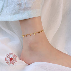 Disc Charm Chain Anklet