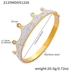 18K Gold-Plated Stone-Set Statement Clasp Bracelets