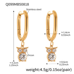 Cubic Zirconia Charm Hoop Earring Designs