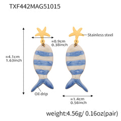 18K Gold-Plated Ocean Charm Jewelry Separates