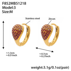 18K Gold-Plated Cubic Zirconia Teardrop Earrings
