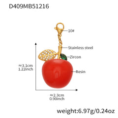 18K Gold-Plated Cherry Pendant Necklace & Pendant