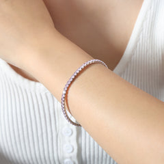 Colored Cubic Zirconia Tennis Bracelet