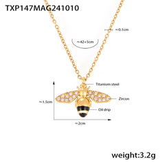 Enamel Bee Jewelry and Layering Chain Designs