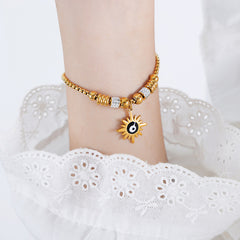 Colorful Eye Charm Bracelet