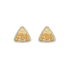 Nicolette Dainty Crystal Geometric Stud Earrings