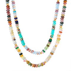 Multicolor Disc Bead Necklace Designs