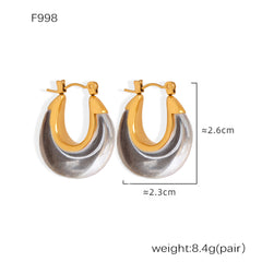 Color Resin Stud and Hoop Earring Designs