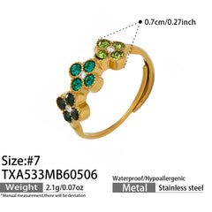 Color Cubic Zirconia Clover Jewelry