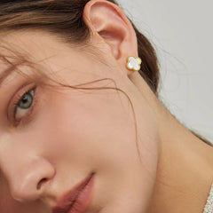 Camille Vintage-Inspired Clover Stud Earrings