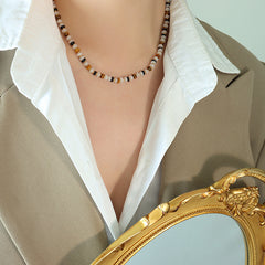 Natural Stone Mixed Bead Necklace