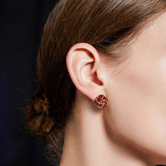 Camille Vintage-Inspired Enamel Stud Earrings No. 598331