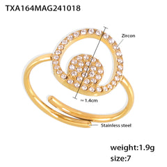 Double-Circle Cubic Zirconia Necklace, Bracelet or Ring