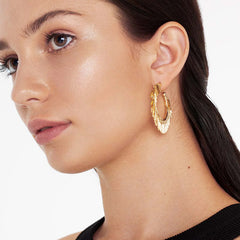 Nadine Tassel Hoop Earrings