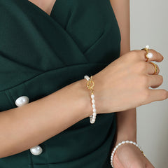 Freshwater Pearl Toggle Necklace & Bracelet