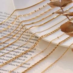 Minimal Chain Necklace Style Collection
