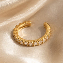 Cubic Zirconia Ear Cuff — Single