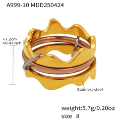 Cubic Zirconia Multi-Line Ring Designs