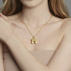 Arc de Triomphe Pendant Stainless Steel Necklace