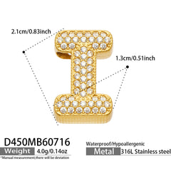 18K Gold-Plated Initial Charms and Chain Designs
