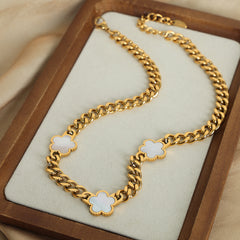 Flower Accent Necklace or Bracelet